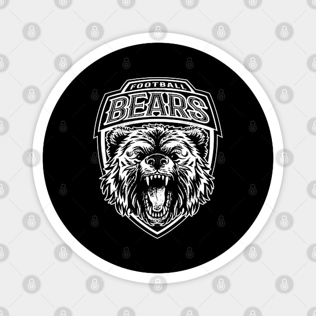 Gridiron Bear Roar Magnet by Life2LiveDesign